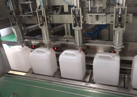 Máquina de llenado de aceite comestible de color gris plateado de 260 mm para botellas de agua de 50 litros