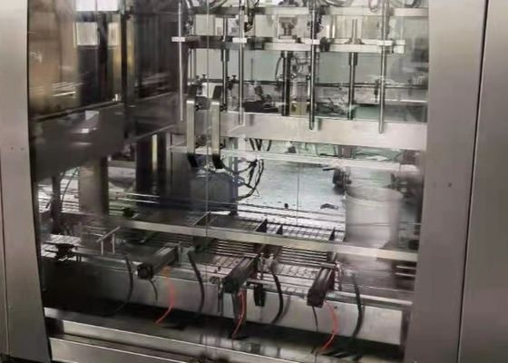 Máquina de llenado de aceite comestible de color gris plateado de 260 mm para botellas de agua de 50 litros